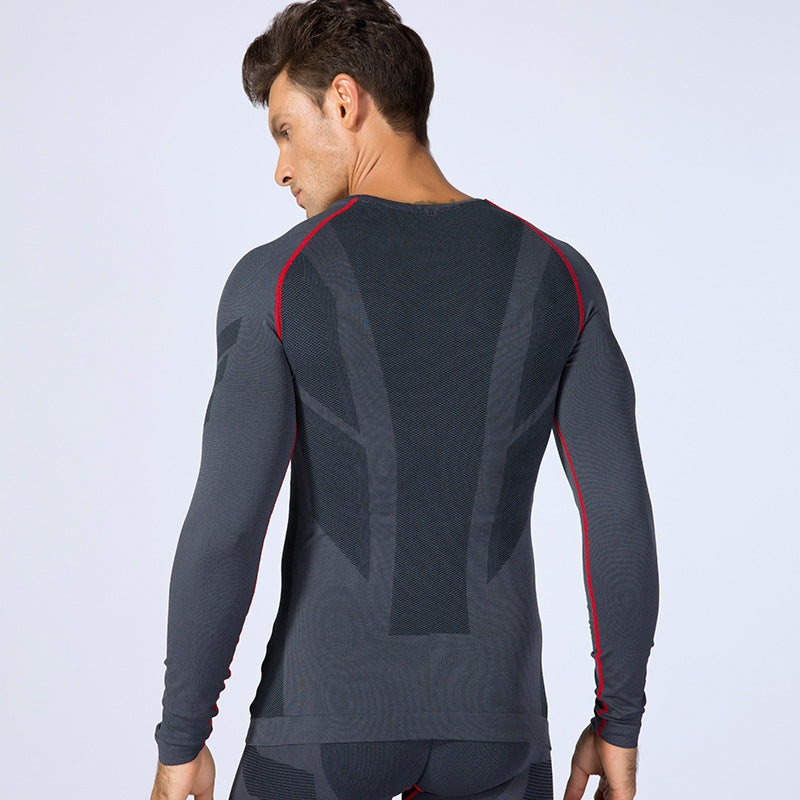 Sports Running Training Suit Quick-Drying Wicking High Elastic Compression Tights Long Sleeves