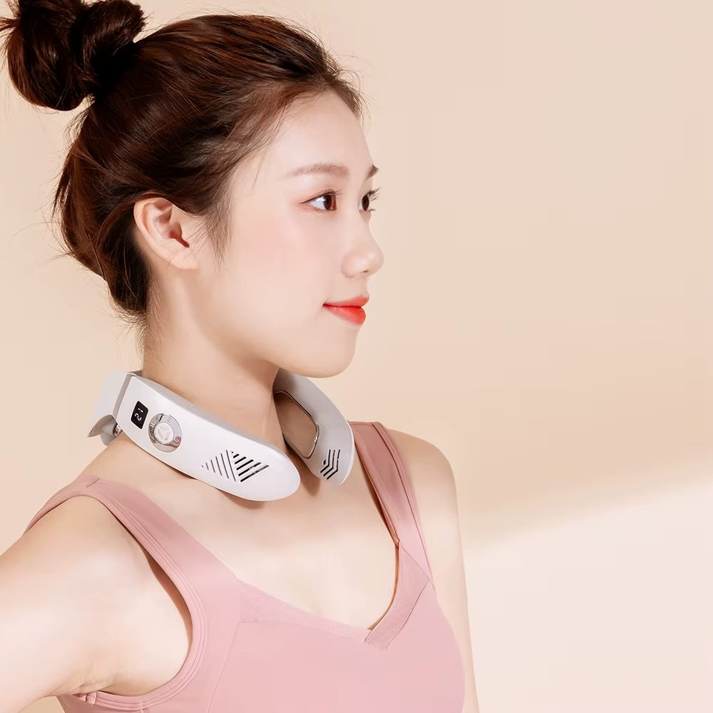 Wholesale Customized Wireless Personal Portable Neck Wearable Massagers Cold And Warm Hanging Neck Massager